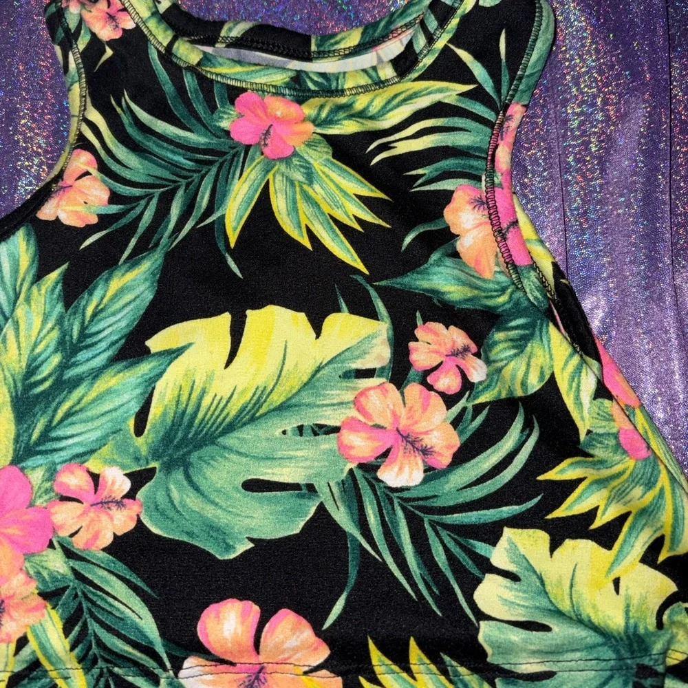 Toddler & Little Girls Safari Tropical-Print Bike Shorts